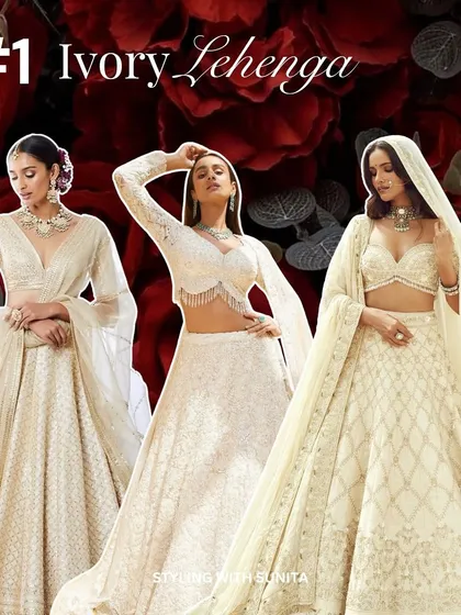 The all-ivory lehenga was a big trend in 2024, but it's time to say goodbye and embrace more colour.