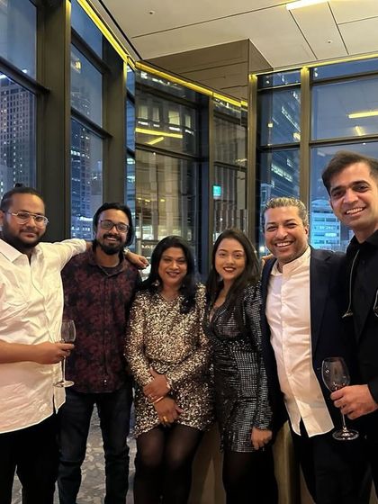 The full Adil Manuel Collective team after our show in Seoul, South Korea. We are a full-service band that travels internationally for major corporate events.