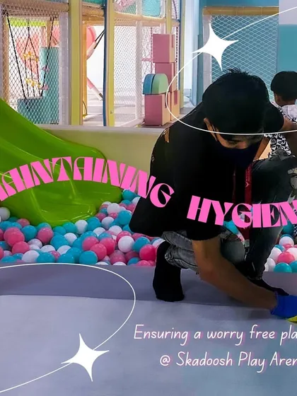Our team is committed to deep cleaning every part of the play arena. We maintain the highest standards of hygiene so you can have a worry-free playtime experience.