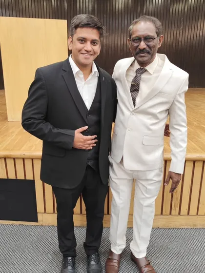 With my mentor, Justice C.T. Ravi Kumar, at his farewell. His guidance and encouragement for young counsels practicing in the Apex Court have been invaluable to my professional journey.