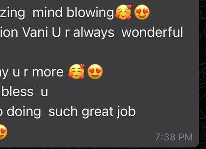 "Amazing mind blowing session." I am so grateful for such wonderful and encouraging words from my students. It motivates me to keep doing my best.