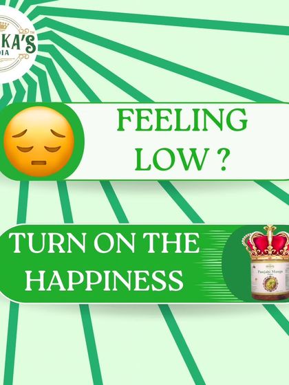 Feeling low? Sometimes all you need is a spoonful of happiness. My Punjabi Mango Pickle is guaranteed to add a burst of joy and authentic flavour to your day.