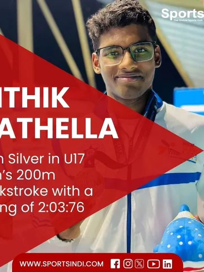 My expertise also extends to high-performance sports nutrition. I'm proud to work with athletes like Nithik Nathella, helping him fuel his body to win a silver medal in the U17 Men's 200m Backstroke at the Asian Age Group Championships.