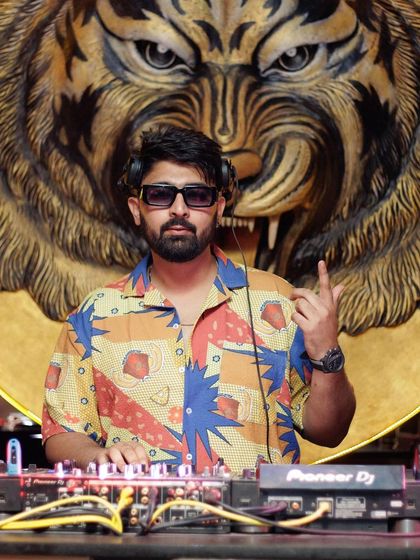 A confident look from the DJ booth at Badmaash.