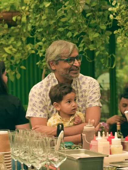 A candid moment from our 'Modern European Breakfast' pop-up. It’s always a joy to see families and friends, young and old, coming together to enjoy a thoughtfully prepared meal in our space.
