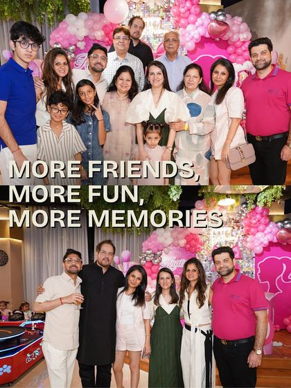 More friends, more fun, more memories. Our spacious venue is perfect for large gatherings, ensuring all your loved ones can join in the celebration.