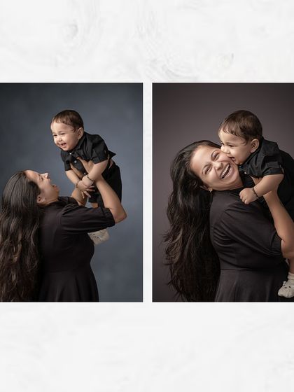 The pure joy between a mother and her child. From playful lifts to sweet kisses, these are the candid moments that tell your family's story.