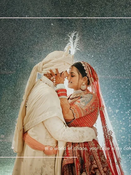 This is the essence of what I strive to capture: a moment of pure calm and connection between two people, creating a timeless piece of art from your wedding day. This fine art portrait shows the couple embracing under a magical, starry sky.