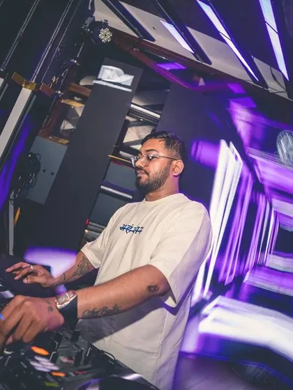 In the zone, surrounded by lights and sound. I am focused on one thing: reading the room and playing the perfect track to keep the energy high all night long at Flo, Church Street.