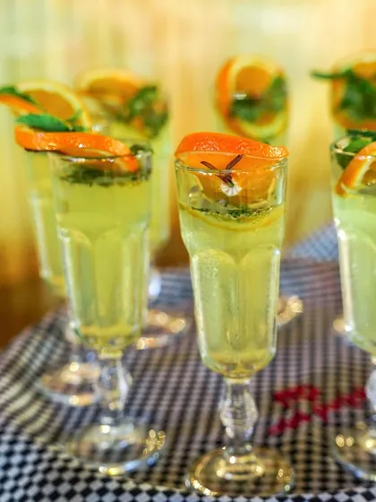 Our citrus and mint coolers are perfect for beating the summer heat. They are a refreshing and elegant addition to any event menu.