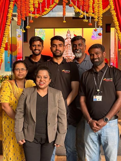 A great photo with the organizing team after a super successful show for Samsung's Kannada Rajyotsava celebration. I love performing for tech companies and their brilliant teams.