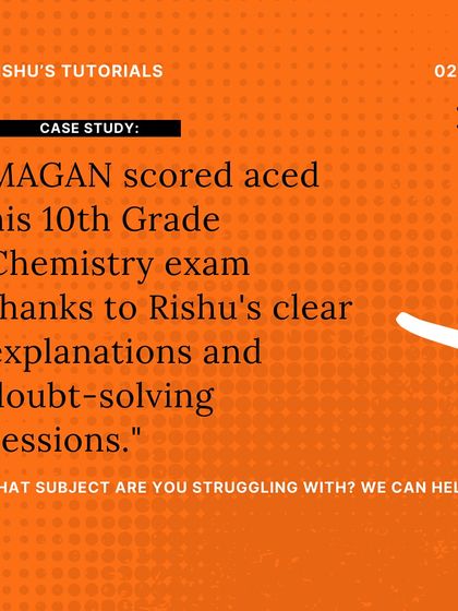 This case study highlights how our clear explanations and dedicated doubt-solving sessions helped a student ace his 10th Grade Chemistry exam. We focus on building a strong foundation in every subject.