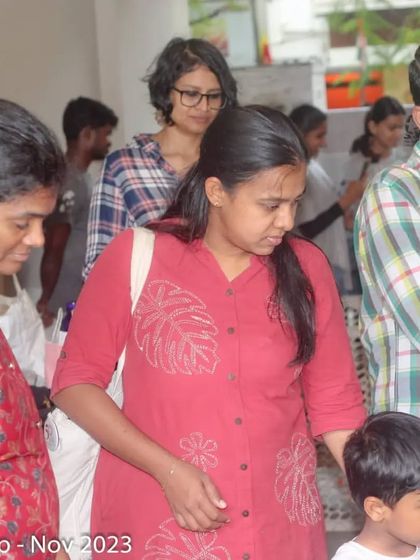 Families and individuals of all ages come to our adoption camps to meet the animals. It's a wonderful community event for everyone.