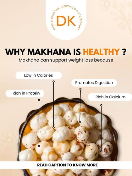 Why is makhana (fox nuts) so healthy? It's low in calories, rich in protein and calcium, and promotes good digestion, making it the perfect guilt-free snack.