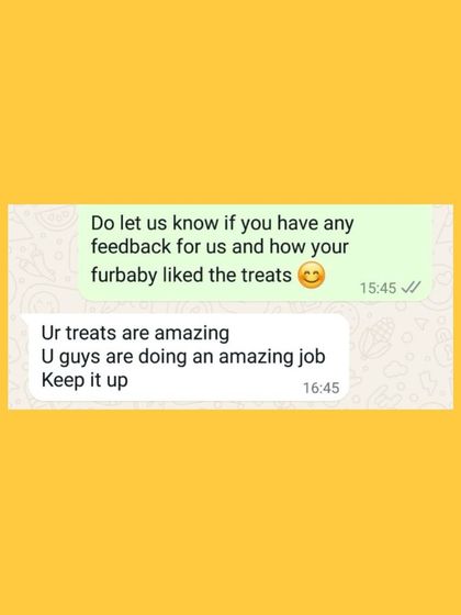 Simple, direct, and so encouraging. A screenshot of a happy customer's feedback on WhatsApp. Knowing I'm doing an amazing job keeps me going.