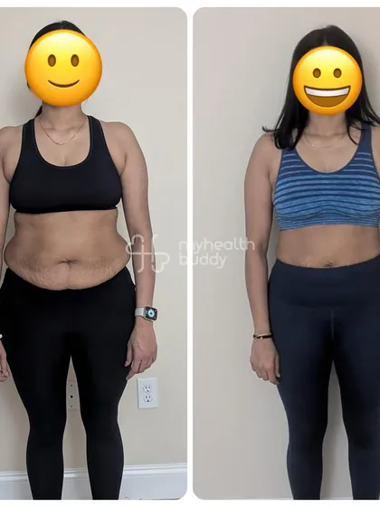 This client achieved a 5kg weight loss over 6 months, even with a busy work schedule. We focused on a meal plan that suited her lifestyle without drastic changes.