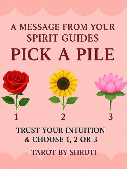 Let the universe send you a message through these flowers. This reading focuses on energies of self-love and forgiveness, optimism for brighter days, or rising above challenges for spiritual growth.