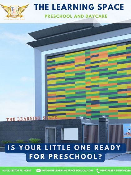 The exterior of The Learning Space reflects our vibrant and modern approach to early education. Our colorful facade welcomes families into a world of joyful discovery.