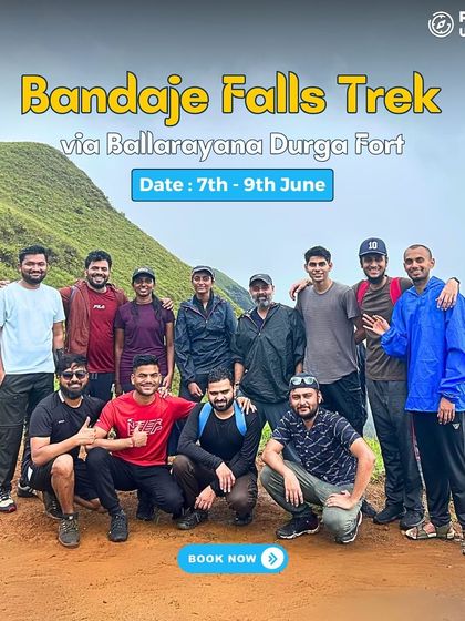 A happy group of trekkers on the trail to Bandaje Falls. The journey is always better with good company.