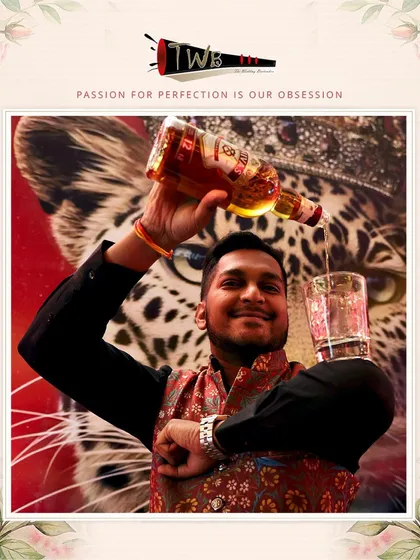 A bartender expertly pours a measure of whiskey, demonstrating precision and style.
