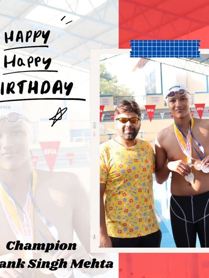 Happy Birthday to our champion, Mayank Singh Mehta. We wish him a wonderful day and an active swim life ahead.
