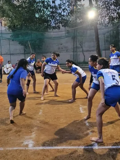 Our girls' team setting up their defensive formation, communicating and working as a single unit.