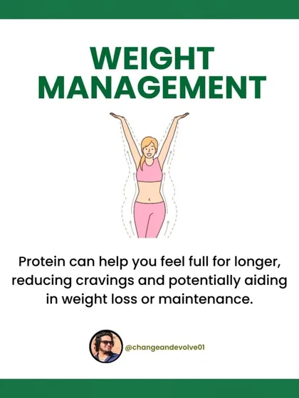 Protein can help you feel full for longer, reducing cravings and aiding in weight management for those with PCOS.