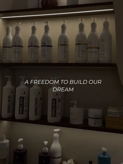 We have the freedom to build our dream, and that includes stocking our shelves with the best professional products to care for your hair.