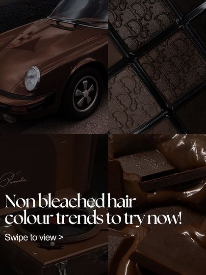 A moodboard for non-bleached hair color trends to try now. Get inspired by these rich, dark, and beautiful shades.
