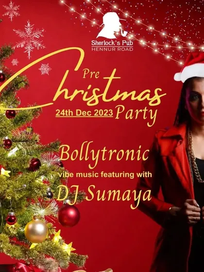 My Pre-Christmas party featuring Bollytronic vibes with DJ Sumaya. I love mixing festive cheer with high-energy dance music.