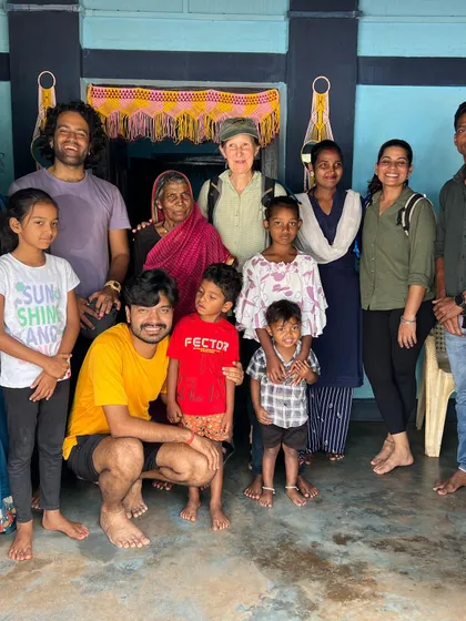 A group photo with three generations of the Marko family. Arriving as unexpected guests, we left as friends. These are the connections that lie at the heart of our travel philosophy.
