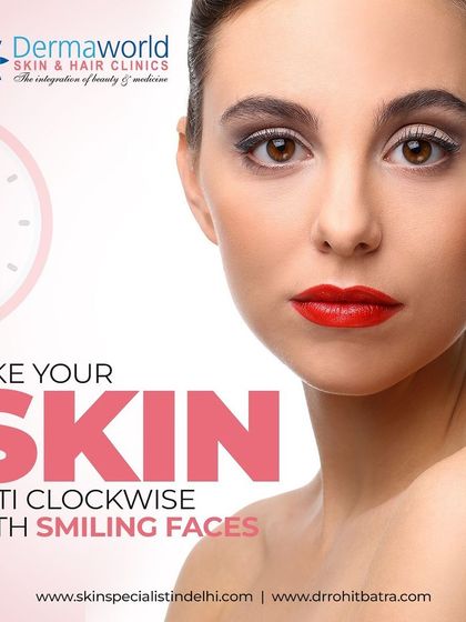 This visual represents my approach to anti-aging. I help you take your skin "anti-clockwise" by addressing the root causes of aging and using advanced treatments to restore a youthful, vibrant appearance so you can smile with confidence.