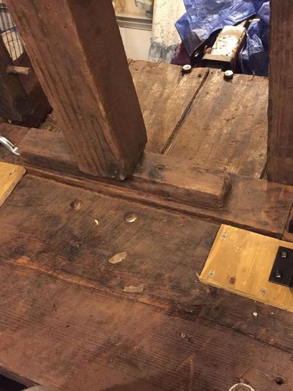 The newly installed latches on the barrel cart. A small but important fix that makes our work a little bit safer and more efficient.