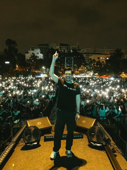 Standing before a sea of phone lights at the end of my set. A truly magical and humbling experience.