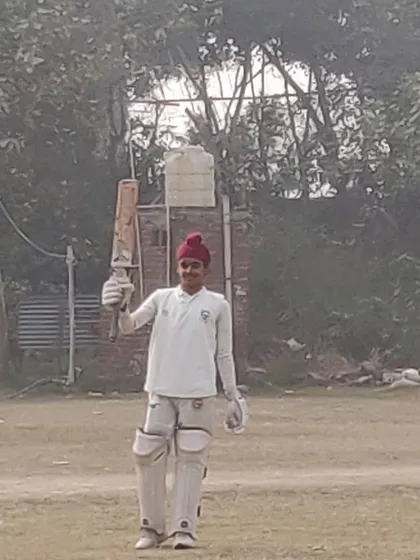 Jasraj acknowledging the applause after a fantastic innings. It's important for players to enjoy their success.