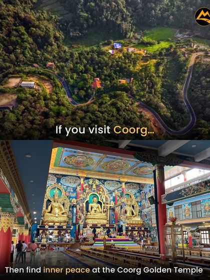 Finding inner peace at the Coorg Golden Temple (Namdroling Monastery). My itineraries balance adventure with cultural and spiritual experiences.