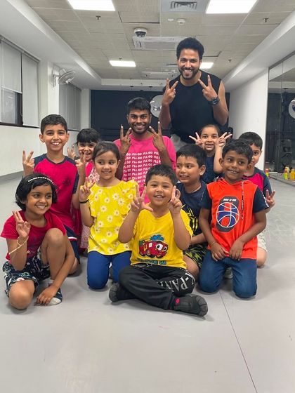 The happy faces of our kids' batch at the Noida Stadium studio. We love seeing them grow as dancers and make new friends in class.