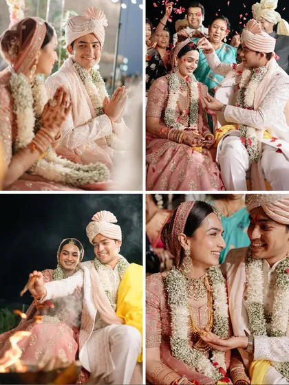 A collage of sacred moments from the wedding ceremony, from the playful rituals to the solemn vows around the holy fire. We ensure every part of your tradition is captured.