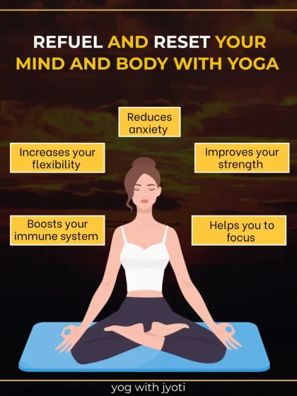 Yoga is a complete system for well-being. It's not just about the poses, but about reducing anxiety, improving strength and flexibility, boosting immunity, and sharpening your focus.