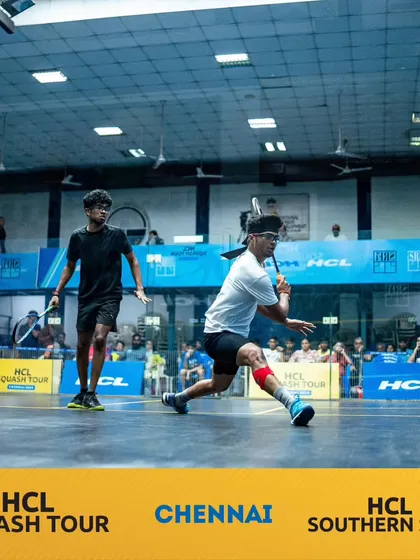 A full-stretch lunge to retrieve the ball. This shot from the HCL Southern Slam highlights the incredible athleticism our players develop.