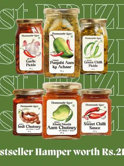 Let's share some pyaar on Diwali ka Tyohaar. This was our special Diwali giveaway hamper, filled with our bestselling pickles and chutneys to share the festive joy.