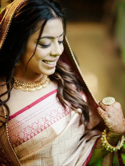 Another lovely portrait of the bride, capturing her gentle smile.