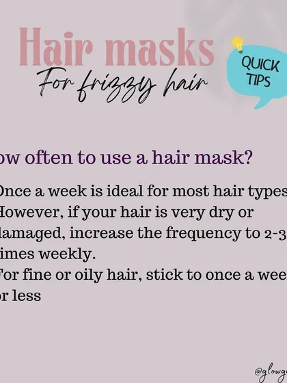 **How often should you use a hair mask?** For most hair types, once a week is ideal. However, if your hair is very dry or damaged, you can increase the frequency to 2-3 times a week.