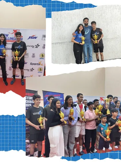 Our team celebrating their achievements at the JSW Willingdon Tournament. We believe in carrying every single child forward with us.