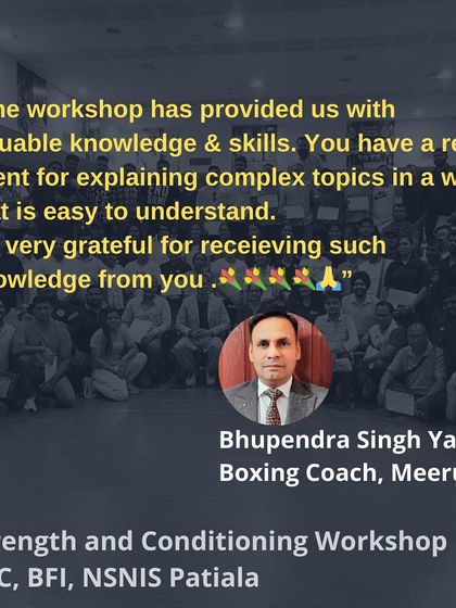 "You have a real talent for explaining complex topics in a way that is easy to understand. I'm very grateful." - Bhupendra Singh Yadav, Boxing Coach.