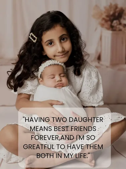 Having a sister is like having a best friend forever. We captured this tender moment between an older sister and her newborn baby sister. These are the family portraits that you will look back on and smile at for years to come.