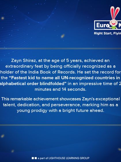 EuroKids - Preschool Program Success Stories: Our Students & Parents photo 18