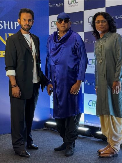 Another shot with the trio before our show in Delhi. Ready to create some musical magic.