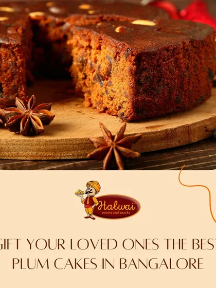 Gift your loved ones the best plum cakes in Bangalore. This rich, moist, and flavorful cake, spiced with star anise and packed with fruit, is a wonderful alternative or addition to traditional mithai.