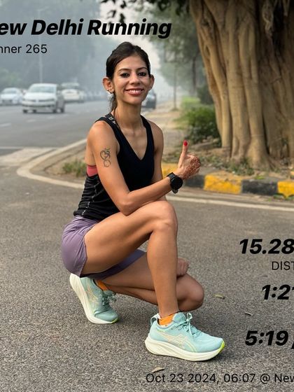 Clocking miles in new shoes. The right gear is important, but it's the consistent work you put in that truly makes the difference. This was a solid 15km easy run.